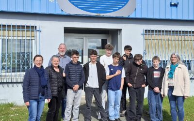 Mini-entreprise : les élèves de 3ème Découverte Professionnelle visitent l’entreprise de leur mentor